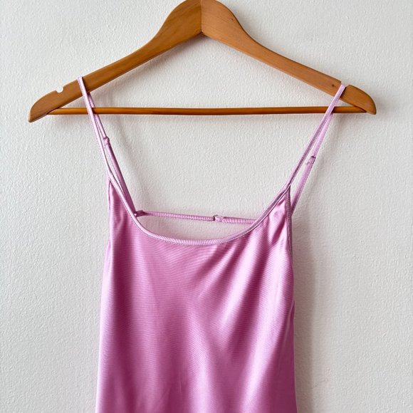 Zara Lavender Satin Effect Midi Slip Dress - Picture 4 of 7